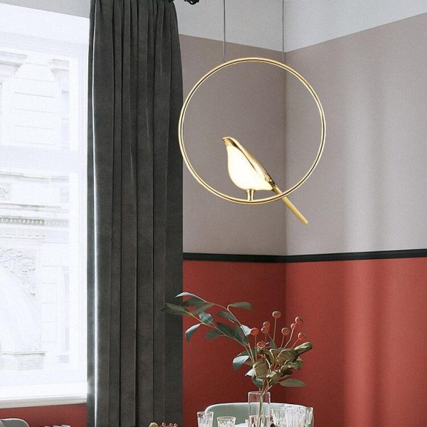 Nordic Creative Bird Shaped Acrylic LED 1/3/6 Light Chandelier - Image 19