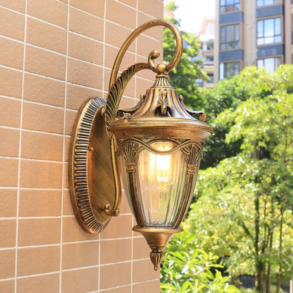 European Maple Lantern Outdoor Waterproof 1-Light Wall Sconce Lamp - Image 14
