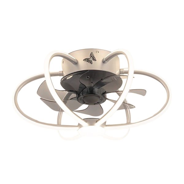 Flower Intelligent Dimmable LED Modern Bladeless Ceiling Fans with Remote - Image 9