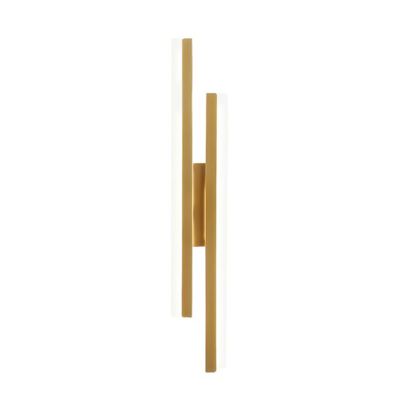 Modern 2-Light Linear LED Wall Lamp with 3-Step Dimming - Black/Gold Wall Sconce - Image 8