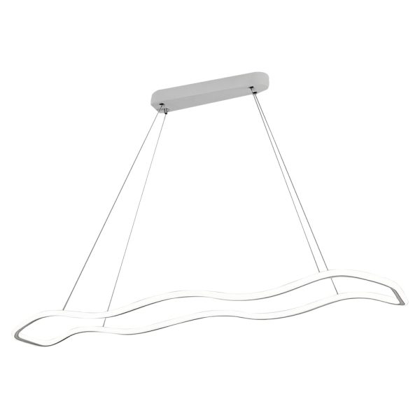 Long Waves Circular Design LED Nordic Hanging Ceiling Light Chandelier - Image 7