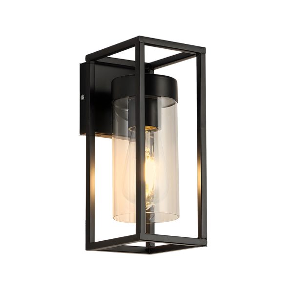 Black Iron Frame Retro Glass Cover Industrial Wall Sconces Lighting - Image 7
