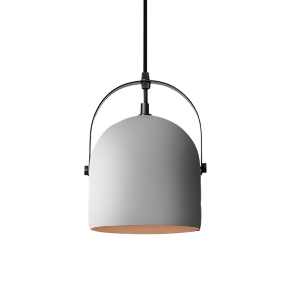 Cement Cylinder Pendant Light 1-Light Concrete Hanging Light in Gray/White/Black - Image 9
