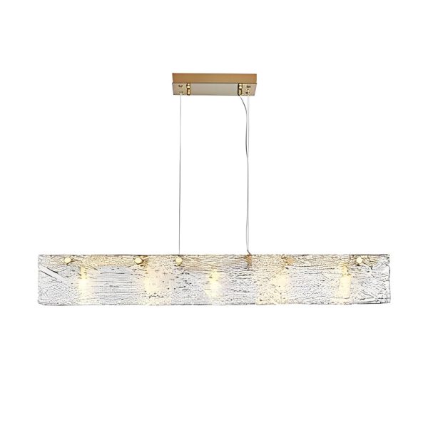 Minimalist Long Strip Glass LED Luxury Modern Dining Room Chandeliers - Image 7
