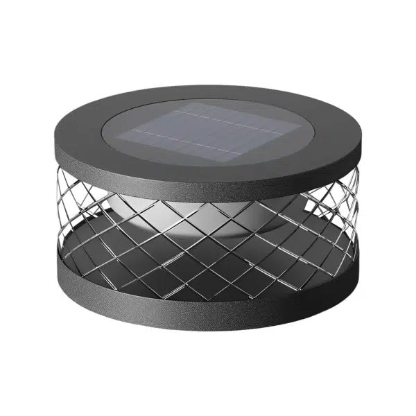 Round Creative Acrylic Waterproof Black Modern Solar Post Caps Lights - Image 5
