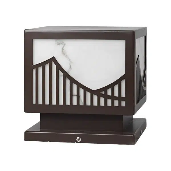 Waterproof LED Mountain Scenery Modern Solar Deck Post Lights Lawn Lights - Image 9