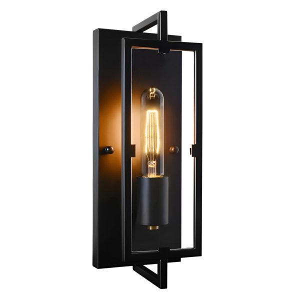 Creative Rectangular Industrial Style Wall Lamp Wall Sconce Lighting - Image 3