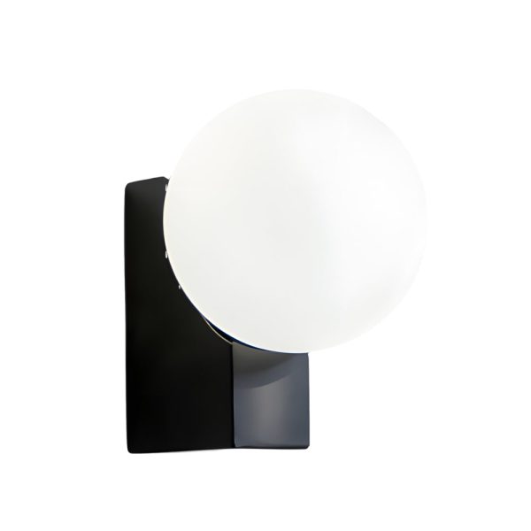Cream White Glass Ball LED Wall Light with Dimmable Feature - Image 7
