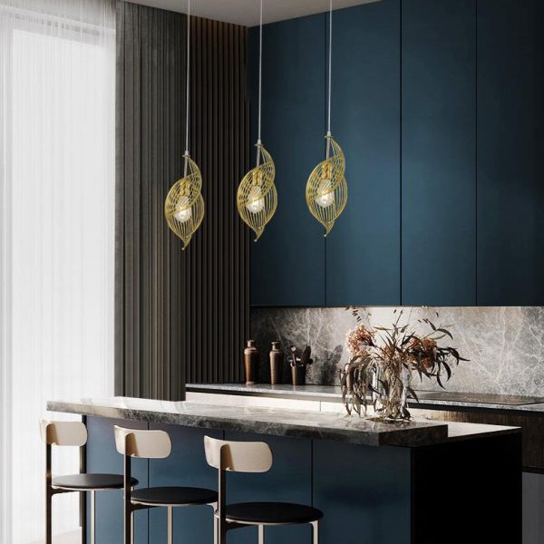 Nordic Creative Iron Sea Snail Shape  1-Light Pendant Light - Image 5