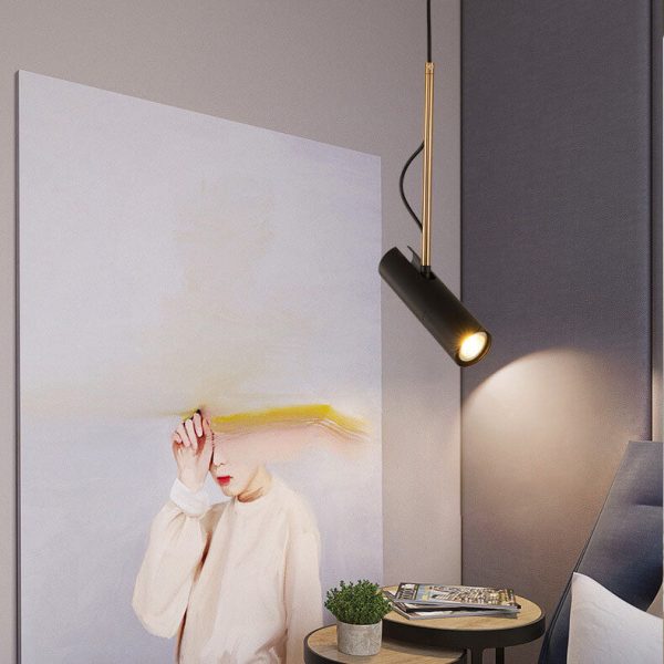 Modern Minimalist Gold 1-Light LED Spotlight Pendant Light - Image 4