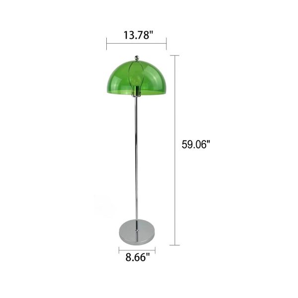 Creative Retro Acrylic Mushroom Design 1-Light Standing Floor Lamp - Image 5