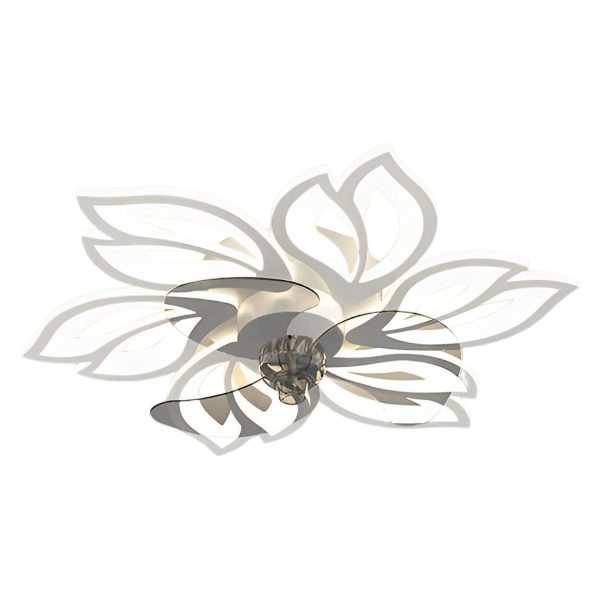 Flower Smart Silent Stepless Dimming LED Modern Ceiling Fan Light - Image 12