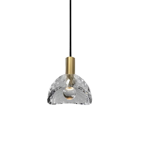 Creative Crystal Shade LED Copper Minimalist Modern Pendant Lights Fixture - Image 8
