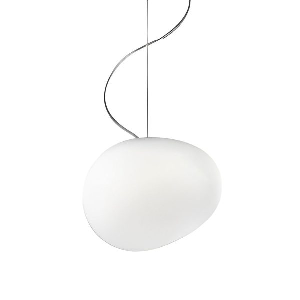 Creative Glass Round Ball LED White Modern Pendant Light Hanging Lamp - Image 11