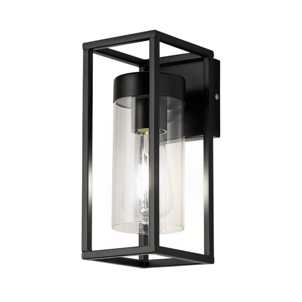Rectangular Minimalist Iron Glass Black Retro Industrial Wall Lamp - Image 4