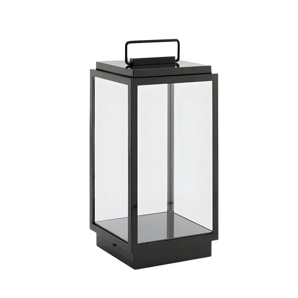 Modern 11-In Glass LED Portable Outdoor Lanterns - Hardwired - Image 6