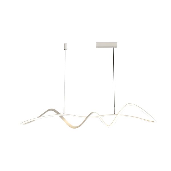 Wave Lines Dimmable with Remote LED Chandeliers Dining Room Lights - Image 8