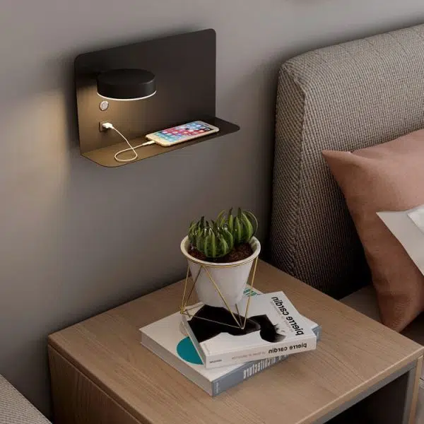 Modern Iron Square LED USB Rechargeable Wall Sconce Lamp - Image 28