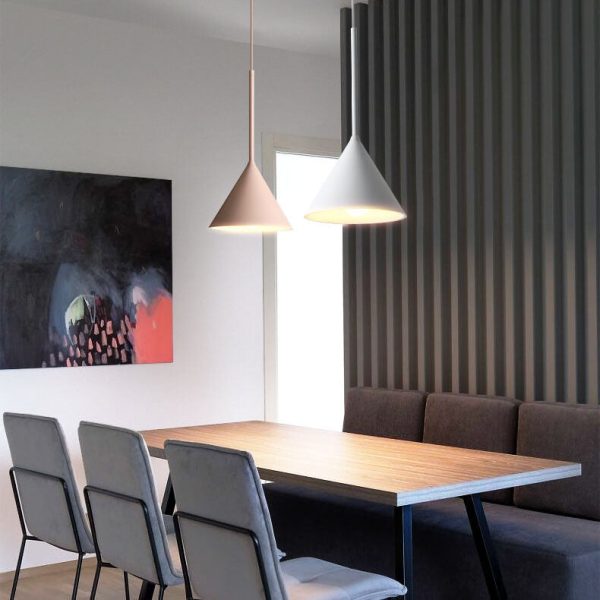 Modern Minimalist Macaron Geometric Metal 1-Light Pendant Light - Image 5