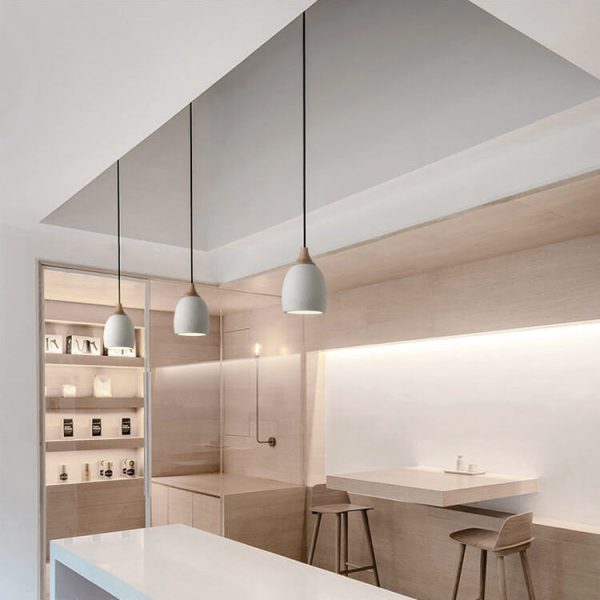 Minimalist Cement Dome 1-Light Pendant Light - Image 5