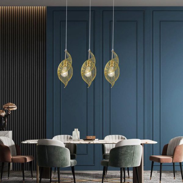 Nordic Creative Iron Sea Snail Shape  1-Light Pendant Light - Image 3