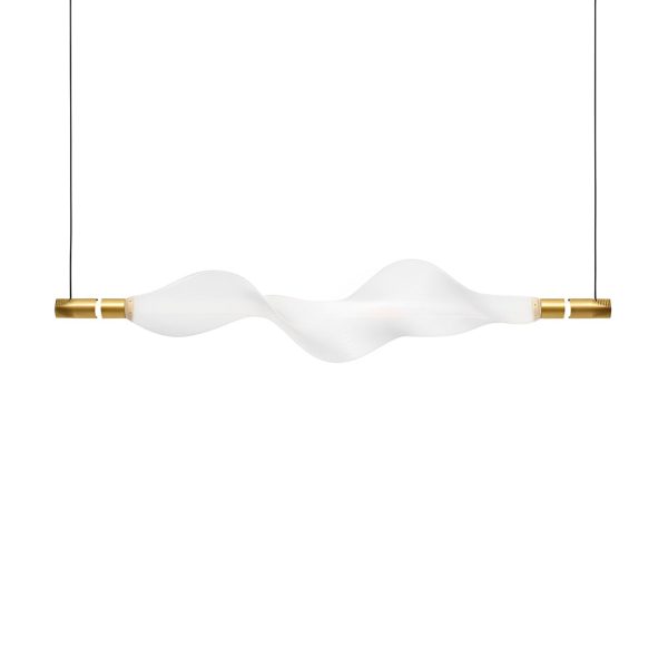 Creative Strip Electroplated Aluminum LED Modern Dining Room Chandelier - Image 5