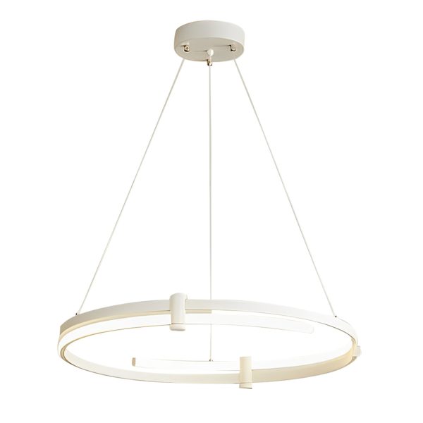 Minimalist Round Stepless Dimming with Remote LED Nordic Chandelier - Image 5