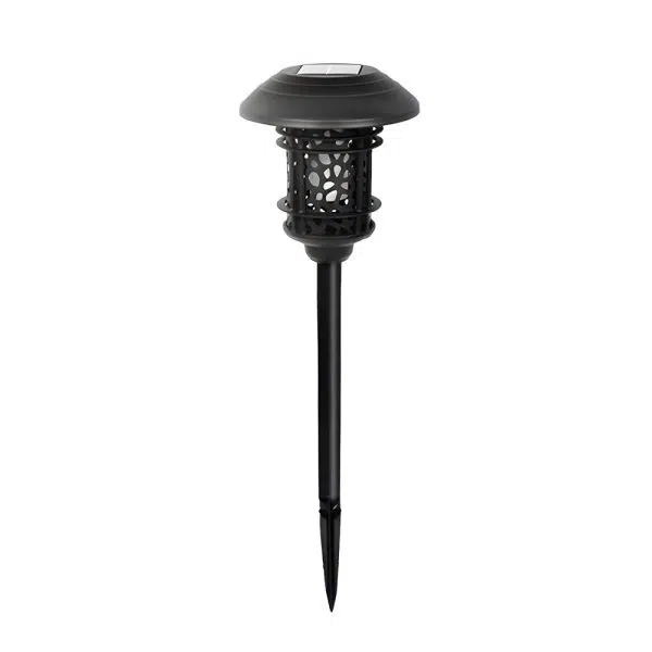 22.4-inch Solar Black Pathway Light with Stake - Image 6