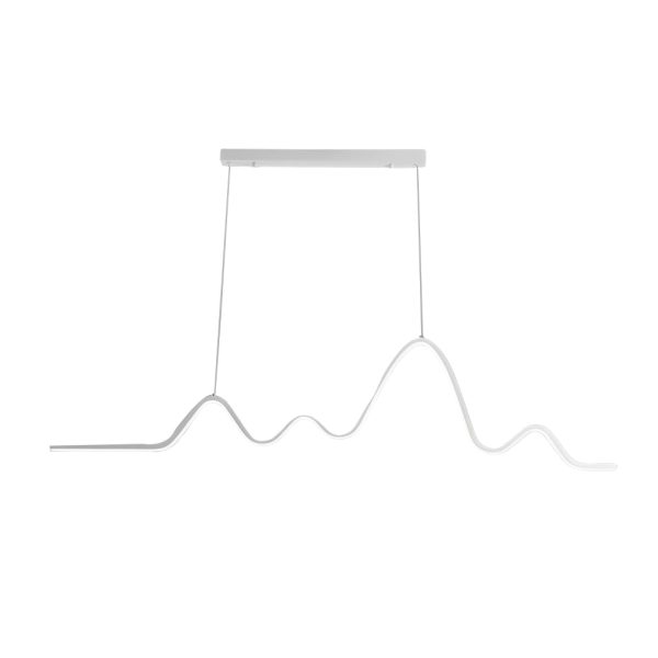 Minimalist Wave Line Strip Three Step Dimming LED Nordic Chandelier Light - Image 8