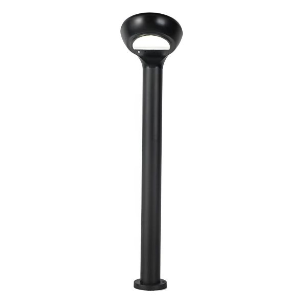Minimalist Solar Powered Lawn Lights Sleek Aluminum Black Garden Lamp - Image 10