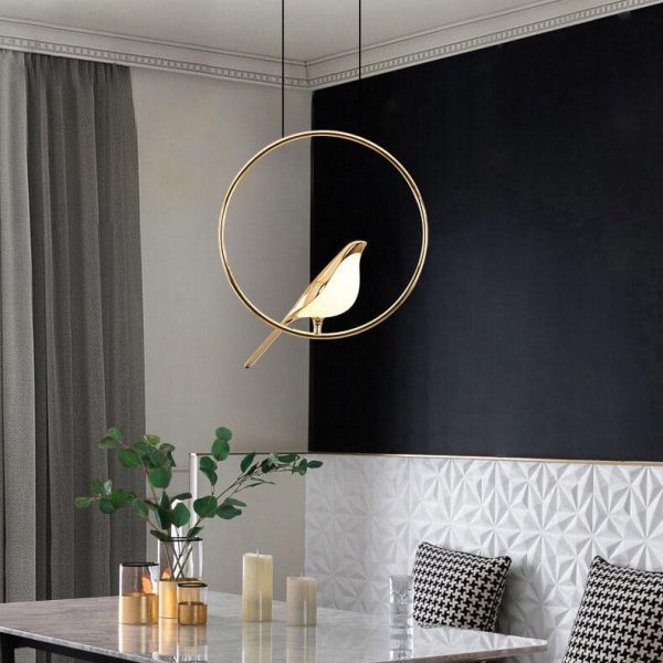 Nordic Creative Bird Shaped Acrylic LED 1/3/6 Light Chandelier - Image 5