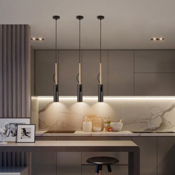 Modern Minimalist Gold 1-Light LED Spotlight Pendant Light - Image 5