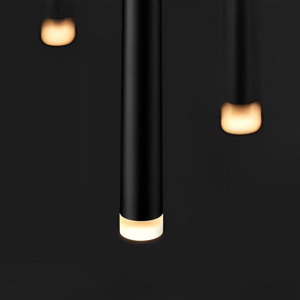 Minimalist Conical Long Tube Design COB Black Nordic Pendant Light - Image 4
