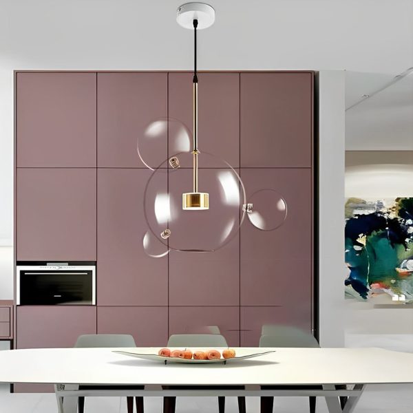 Globe Bubble Glass Pendant Light Modern Pendant Lighting - Image 8