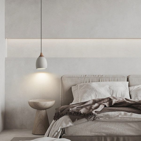 Minimalist Cement Dome 1-Light Pendant Light - Image 3
