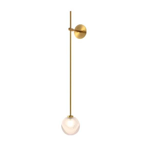 1-Light Glass Bubble Globe Slim Wall Light - Image 12