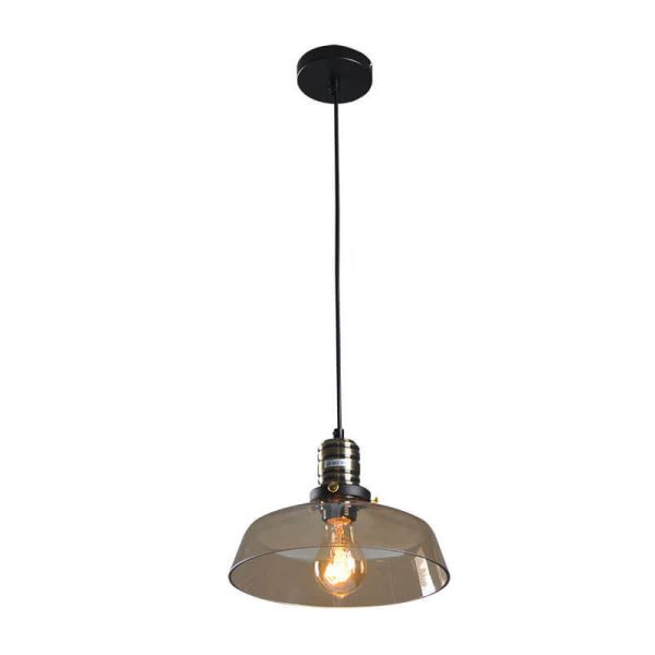 Industrial Simple Personalized Transparent Glass Bowl 1-Light Pendant Light - Image 5