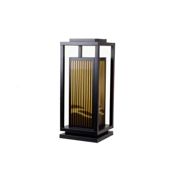 Modern Chinese Square Cage Outdoor Waterproof 1-Light Lawn Path Light - Image 16