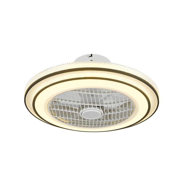 Intelligent Timing Mute LED Modern Bladeless Ceiling Fans with Light - Image 6