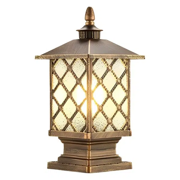 Retro Creative Waterproof Modern Outdoor Fence Post Lights Pillar Lamp - Image 19