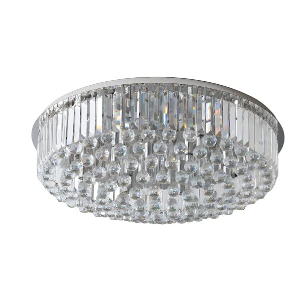Round Light Luxury 3 Step Dimming Modern Crystal Ceiling Light Fixture - Image 7