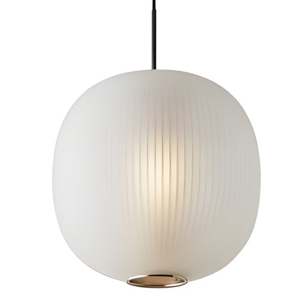 Round Lantern Shaped Glass LED Modern Pendant Light Hanging Ceiling Lights - Image 8