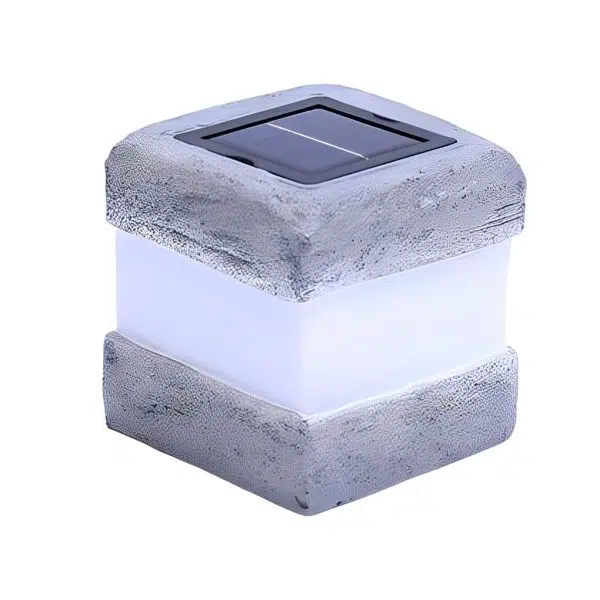 Modern Square Resin Solar Light Waterproof LED Garden Lamp - Image 7