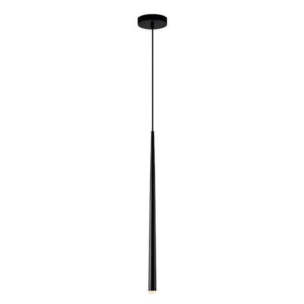 Minimalist Conical Long Tube Design COB Black Nordic Pendant Light - Image 9