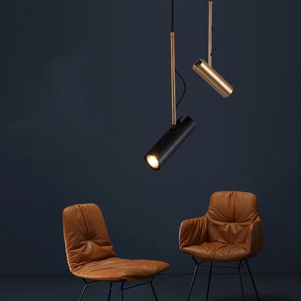 Modern Minimalist Gold 1-Light LED Spotlight Pendant Light - Image 17