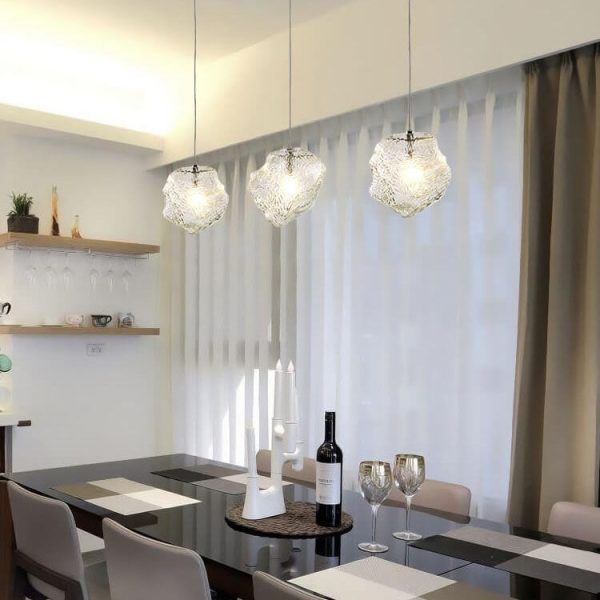 Nordic Creative Ice Cube Glass 1-Light  Pendant Light - Image 4