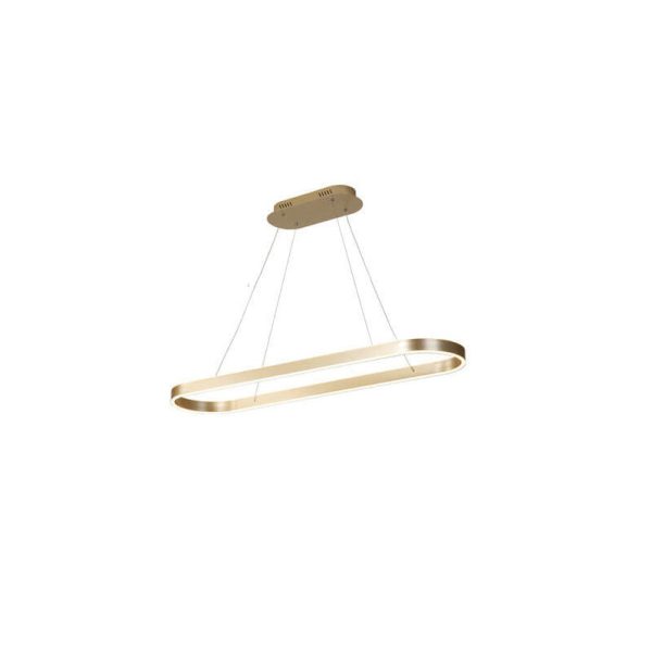 Modern Minimalist Light Luxury Oval Aluminum LED Chandelier - Image 14