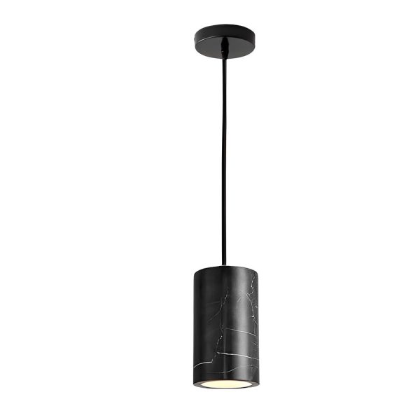 Minimalist Cylindrical Marmoreal 3 Step Dimming Nordic Pendant Lights - Image 7
