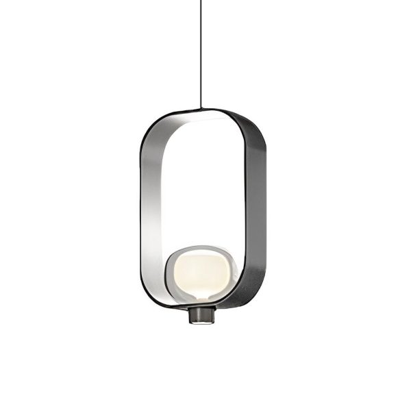Rounded Rectangular Creative Electroplated Iron Glass Nordic Pendant Lights - Image 6