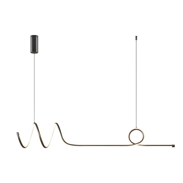 Minimalist Waves Circular Stepless Dimming LED Intelligent Chandeliers - Image 9